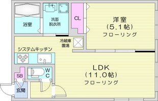 グランメールエースの物件間取画像